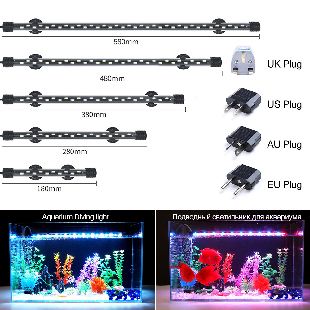 Aquarium Planted Substrate - Lampu Akuarium LED 90-260V Lampu Klip