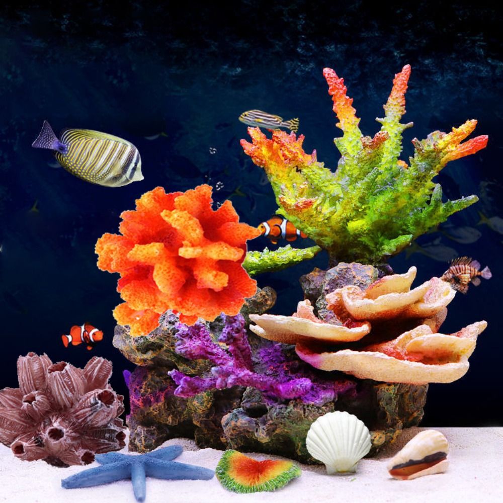 Aquarium Planted Substrate - Warna-warni 1 Buah Simulasi Buatan Seperti