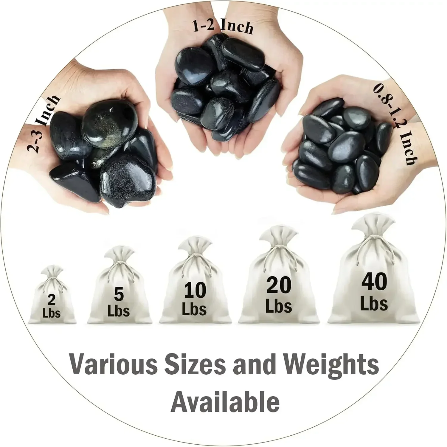 40 lbs Batu Sungai Hitam untuk - Aquarium Planted Plants ulasan dan harga
