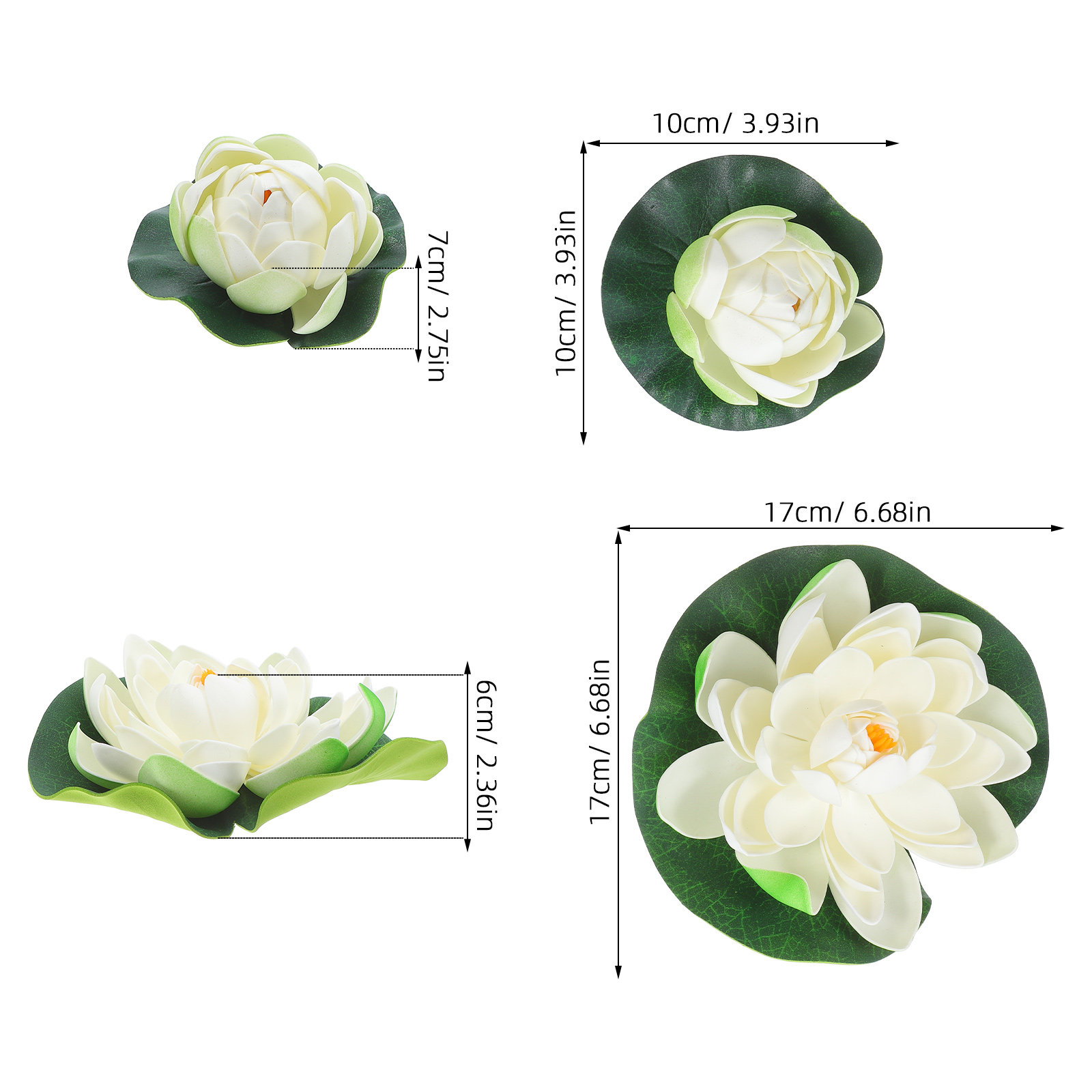 5 Buah Daun Teratai Buatan yan - Aquarium Planted Plants ulasan dan harga